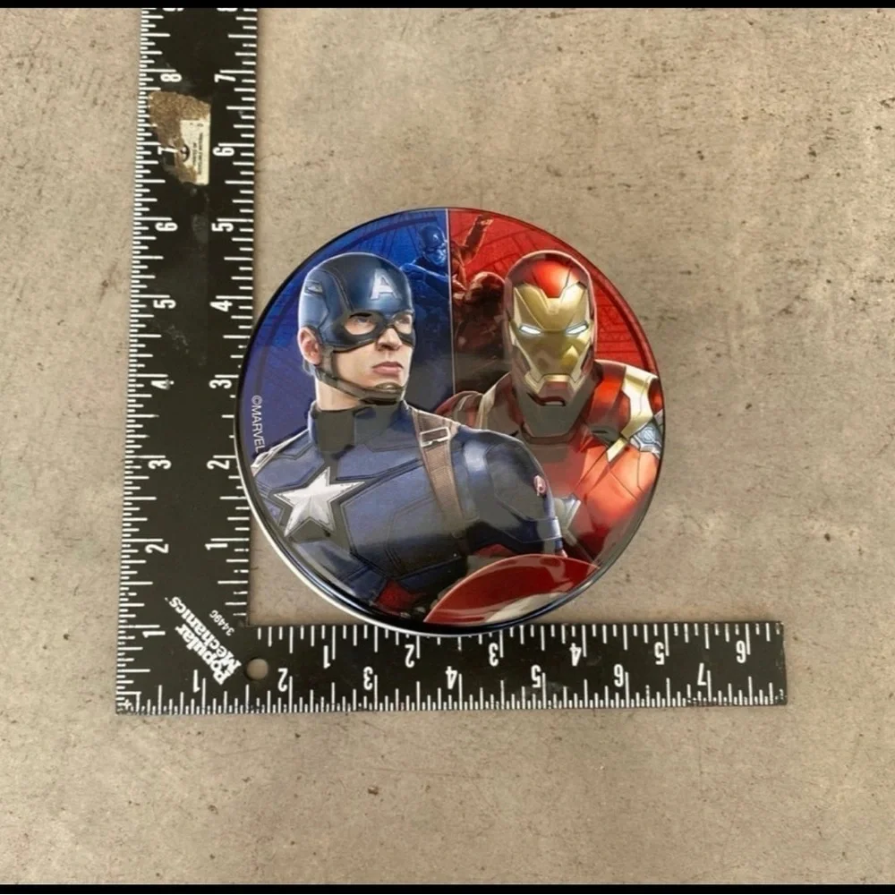 Marvel Captain America and Iron Man Design Empty Tin - Picture 4 of 5